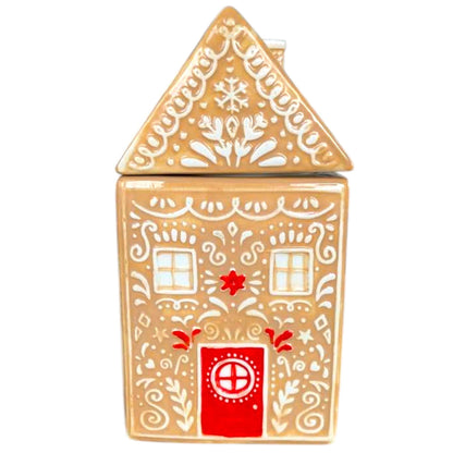 Gingerbread Cookie Jar: Christmas Treat Jar, Holiday Decoration