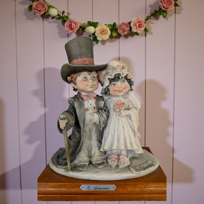 Giuseppe Armani Bride & Groom, Wedding 1982, Signed