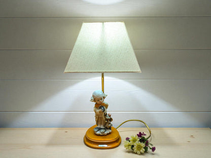 Vintage Giuseppe Armani Table Lamp: Little Clown with Dog