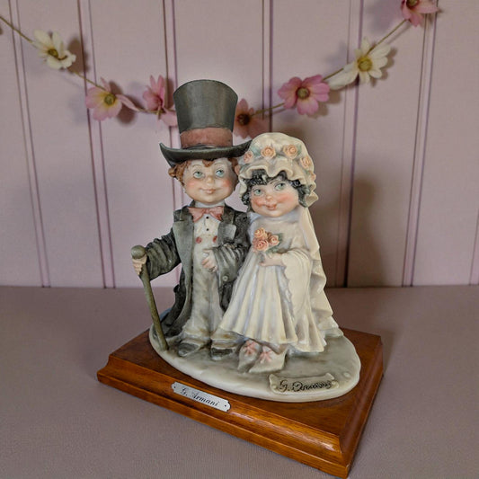 Giuseppe Armani Bride & Groom, Wedding 1982, Signed