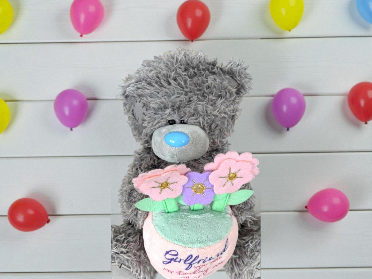 Me to You Teddy Bear with Flowers – Girlfriend Gift