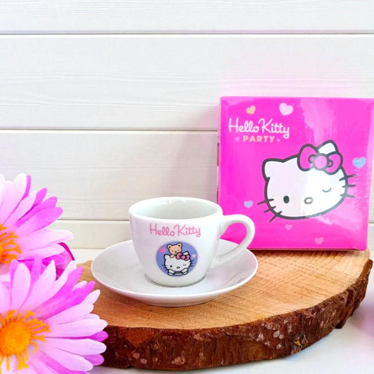 Vintage Hello Kitty Espresso Cup and Saucer Set