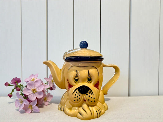 Vintage price & Kensington Dog Teapot – Ceramic Bulldog Teapot Collectible Kitchen Decor Gift