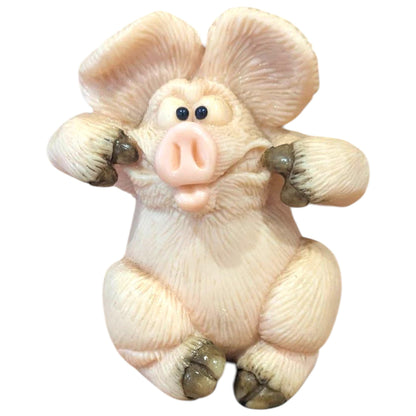 Vintage Piggin Figurines  – Boxed Cute Pig Ornaments, Pants, Learners, Snoring, Childish
