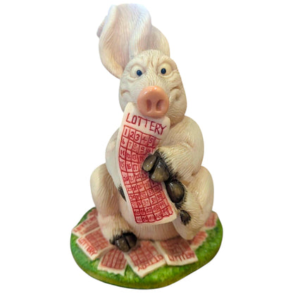 Vintage Piggin Figurines  –  Cute Pig Ornaments, Hell, Lottery, Cuddles, Pals, Holidays
