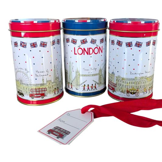 Union Jack Canisters: London Storage Tins - Shabby Chic