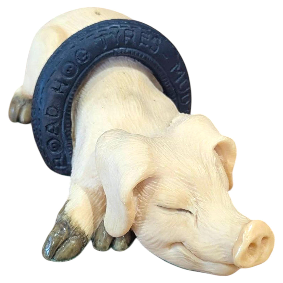 Vintage Piggin Figurines  – Boxed Cute Pig Ornaments, Tired, Stubborn, Holidays, Crackers