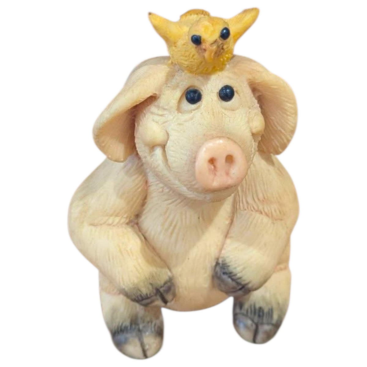 Vintage Piggin Figurines  – Boxed Cute Pig Ornaments, Hero, Bills, High Flyer, Good Luck, Relax, Parties