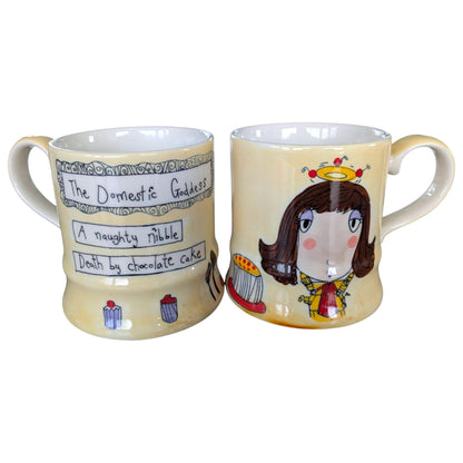 Whittard of Chelsea, Domestic Goddess, Hand Painted Tea Set for Two