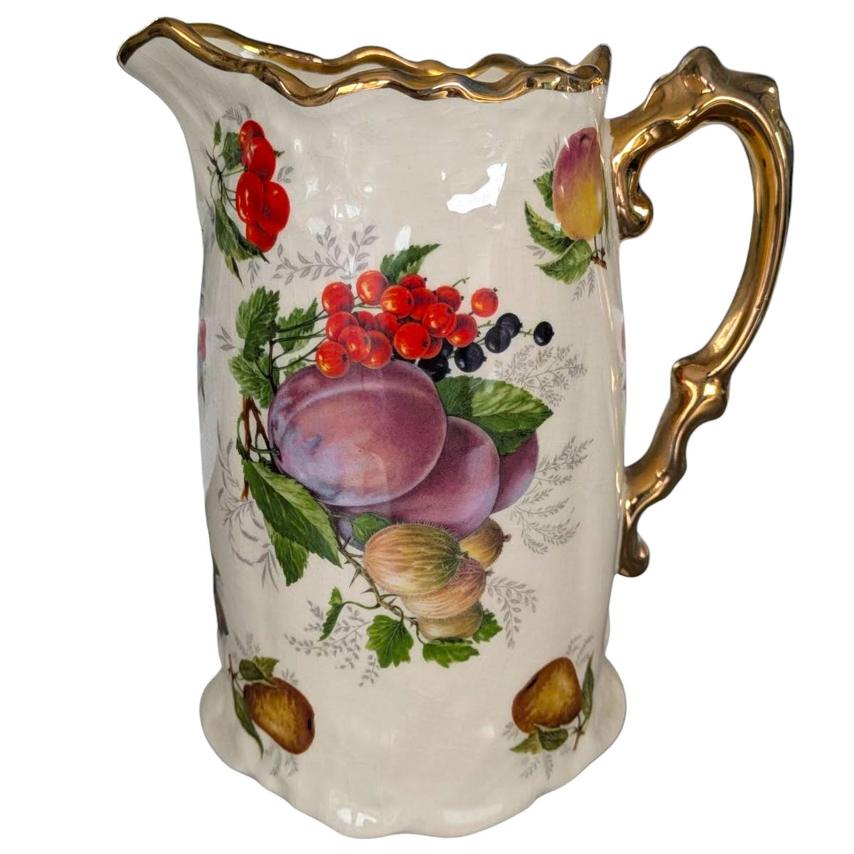 Vintage Imperial Staffordshire Pottery: Jugs, Vase, Pitcher