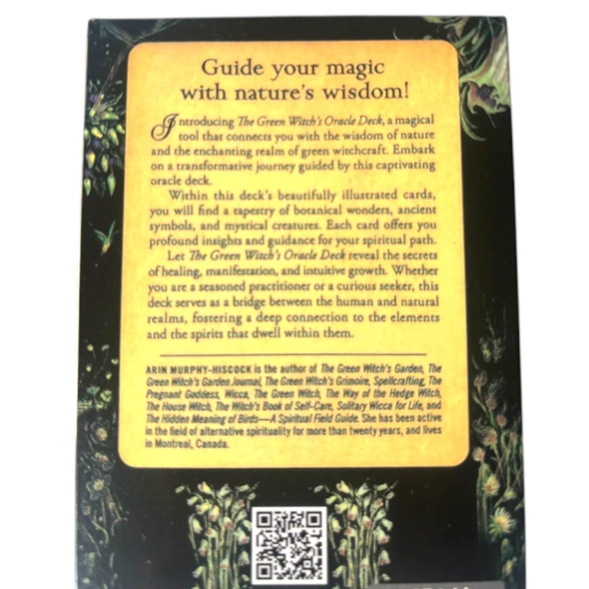 Green Witch's Oracle Deck and Protective Bag