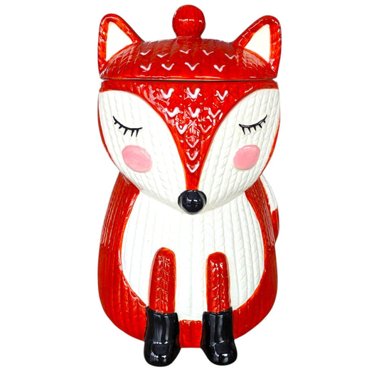 Woodland Animal Canister Set, Fox, Owl, Bird, Rabbit, Egg Cups