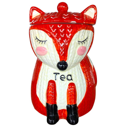 Woodland Animal Canister Set, Fox, Owl, Bird, Rabbit, Egg Cups