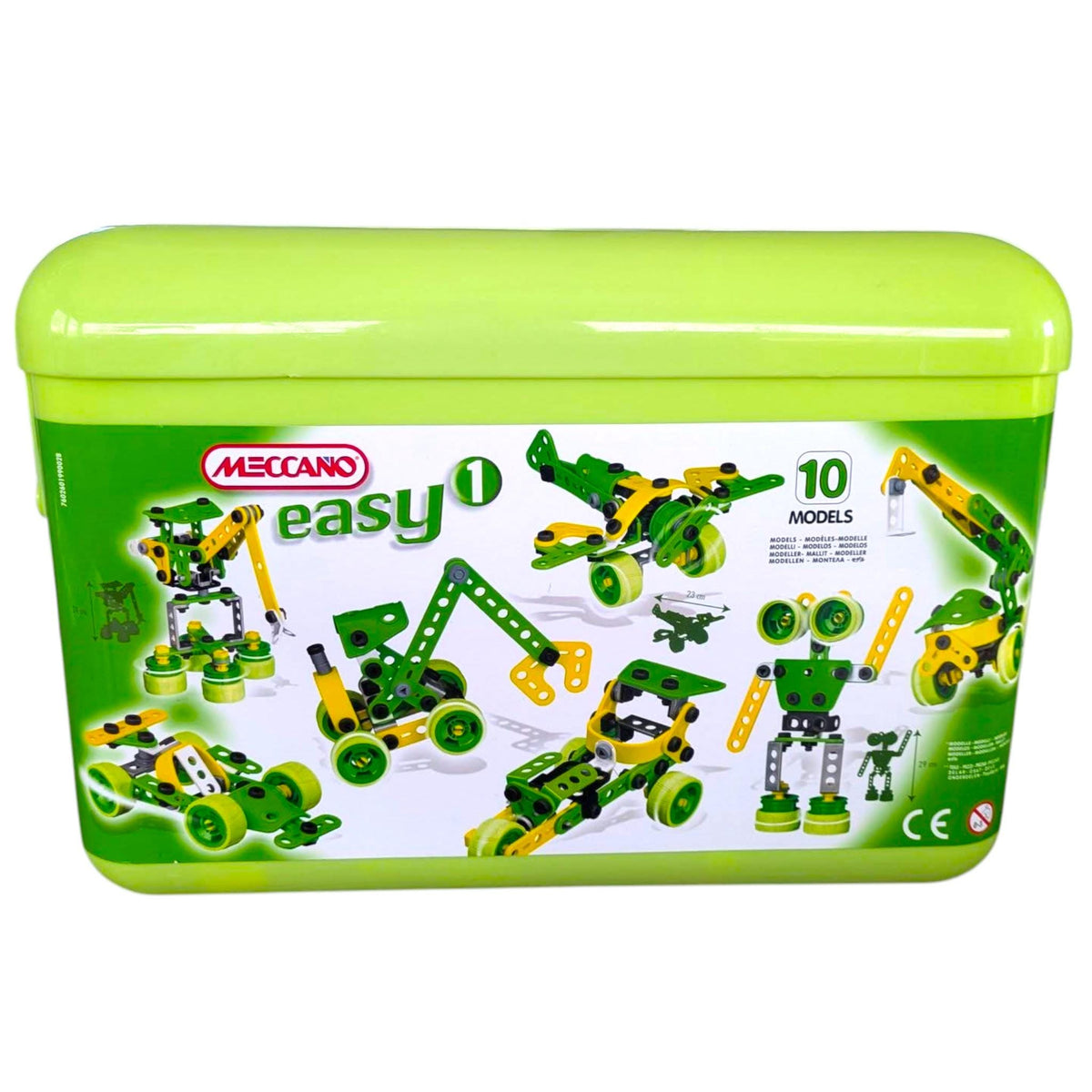 Vintage My First Meccano Easy Set – Complete with Instructions, 10 Model STEM Building Toy Age 4+