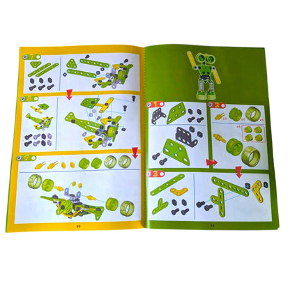 Vintage My First Meccano Easy Set – Complete with Instructions, 10 Model STEM Building Toy Age 4+