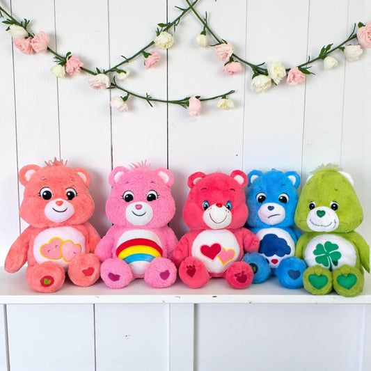 Vintage Style Care Bears Plushie: Cheer Bear, Love-a-Lot, Grumpy