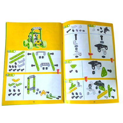 Vintage My First Meccano Easy Set – Complete with Instructions, 10 Model STEM Building Toy Age 4+
