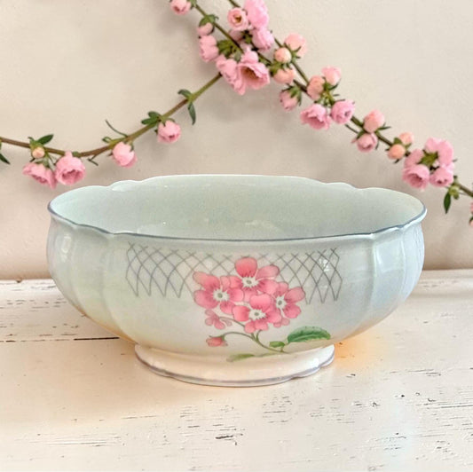 Royal Stafford Grey Mist China Tureen: Vintage Floral Serving Dish