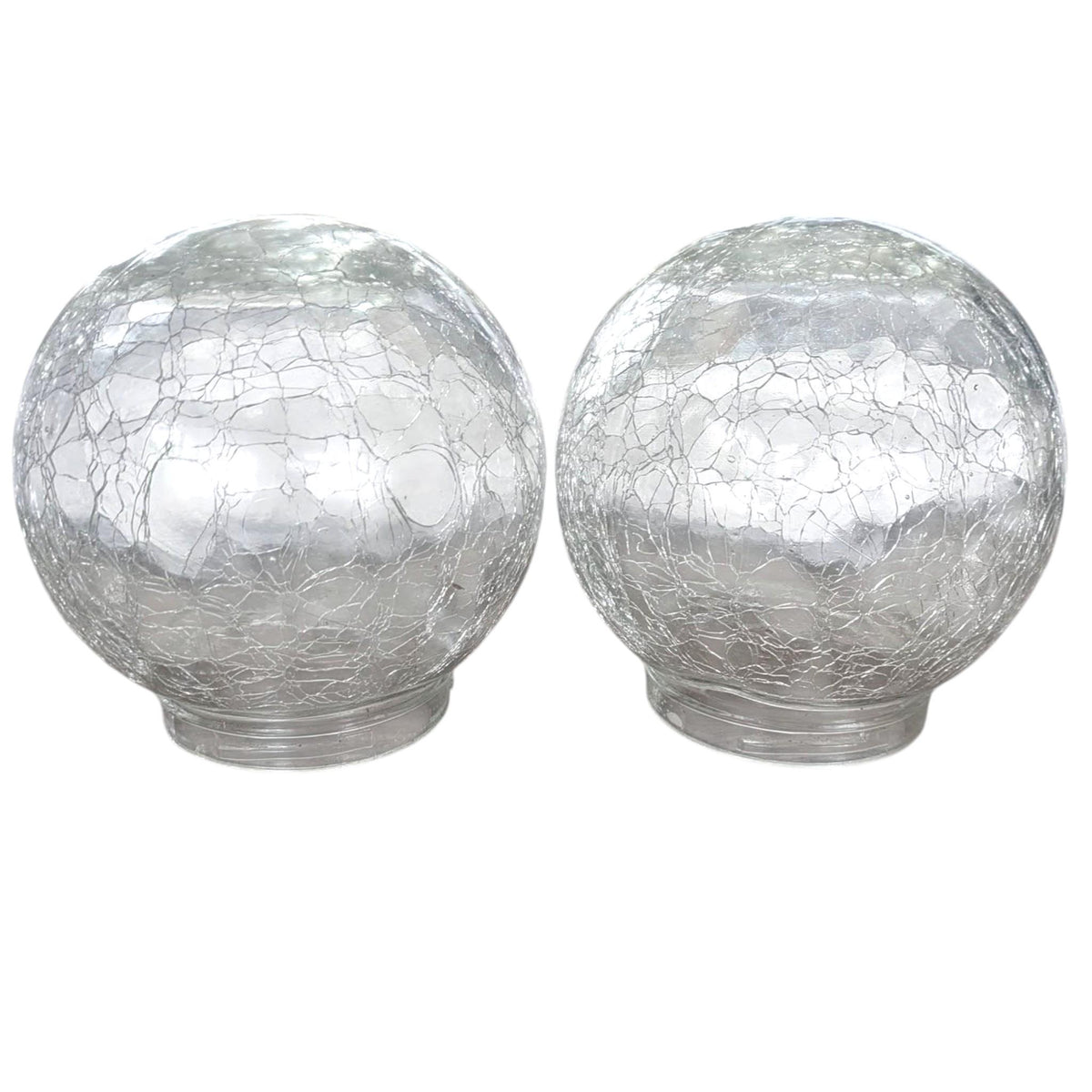 Crackled Glass Light Shades, Screw on