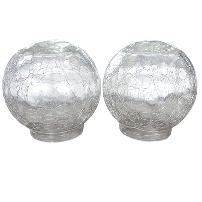 Crackled Glass Light Shades, Screw on