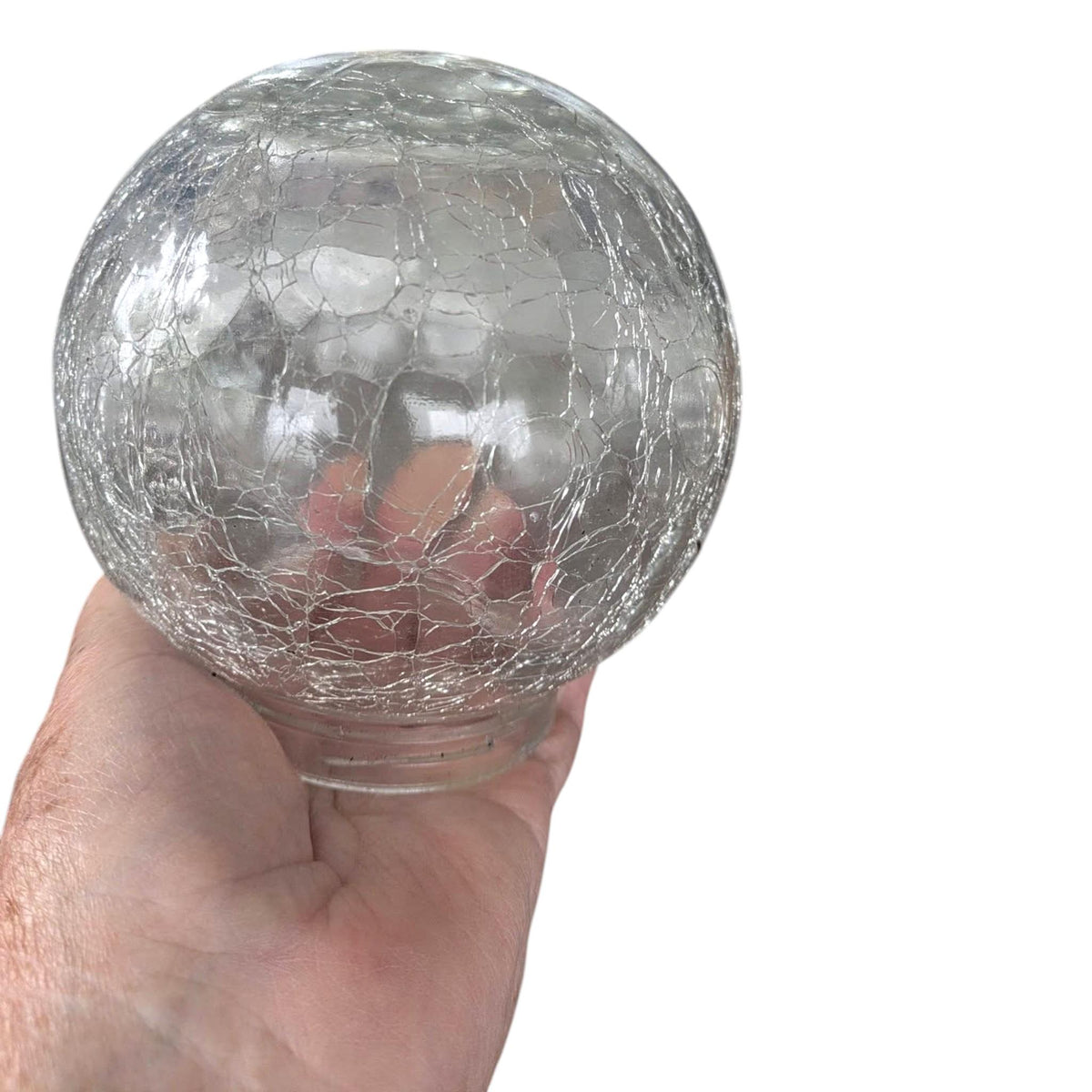 Crackled Glass Light Shades, Screw on