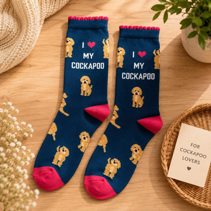 Cockerpoo Gift | Cockerpoo Mug, Tea Towels, Oven Glove, Ladies Socks | Dog Lover Kitchen Gift | Cute Cockapoo Home & Kitchen Accessories