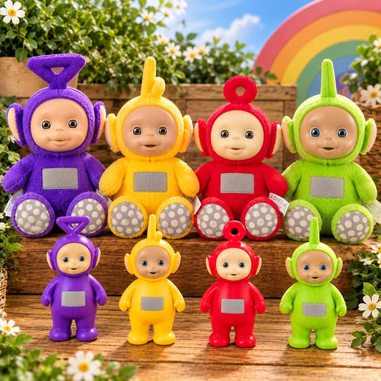 Teletubbies Plushie: Tinky Winky, Dipsy, Laa-Laa, Po - Soft Toy Set