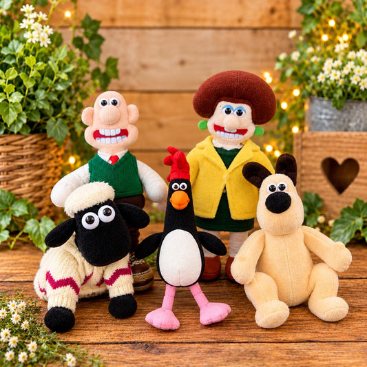 Vintage Wallace and Gromit Plush Toys: Aardman Collectibles